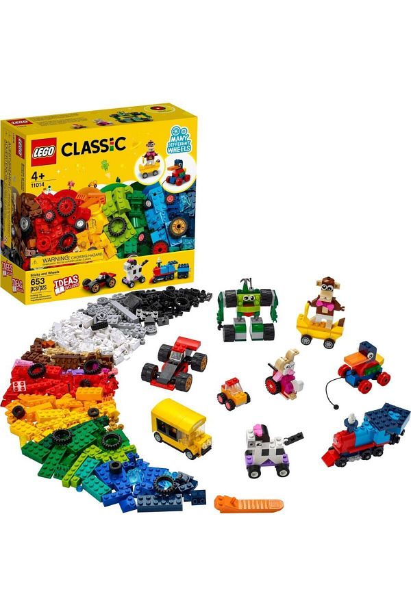 LEGO-® Classic Bricks and Wheels 11014 - Creative Toy Building Set (653 Pieces) 1