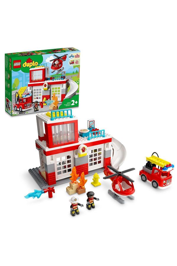 LEGO-® DUPLO® Rescue Fire Station and Helicopter 10970 -Building Set for Toddlers (117 Pieces) 1