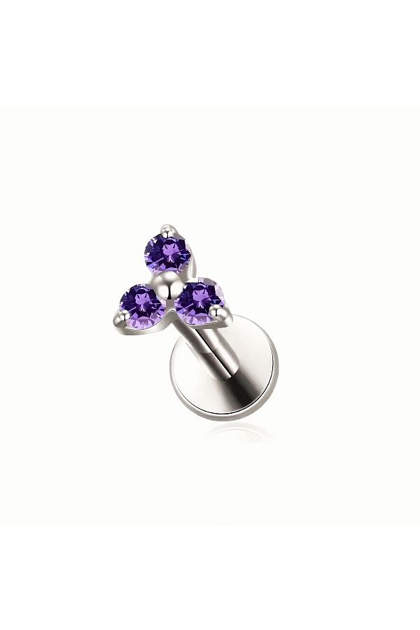 Janset-F136 Titanium Trinity Model Tragus Piercing - Helix, Labret, Lobe Piercing - Titanium Piercing 1
