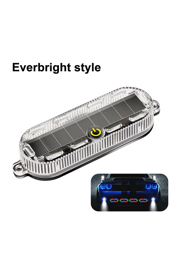 Choice-7 Color light Solar Flashing Warning Light LED Warning Safety Flashing By Strobe Light Adjustable Au 1
