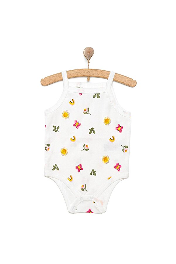 ebebek Hello Baby HelloBaby Çiçek Desenli İp Askılı Body