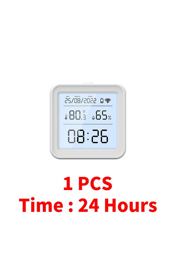 Choice-24 Hours Version Tuya Wifi Temperature Humidity Sensor Hygrometer Thermometer Smart Home Backlight S 1