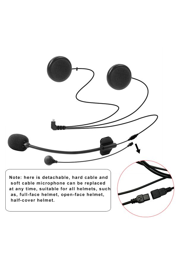 Choice-8 Pin Old Interface Freedconn Hard Earphone Suit For T-COM SC T-COMVB FDC-VB COLO TCOM-02 Helmet Int 1