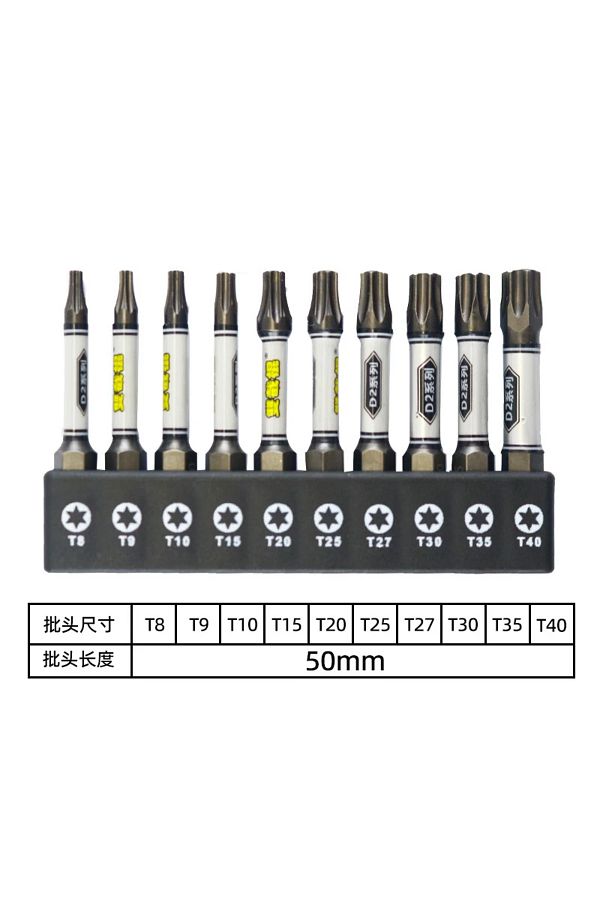 Choice-Silver 2024New upgrade 1/4 Screwdriver Bit Set Impact Drill Batch Head Torx Hexagonal Cross Head Mag 1