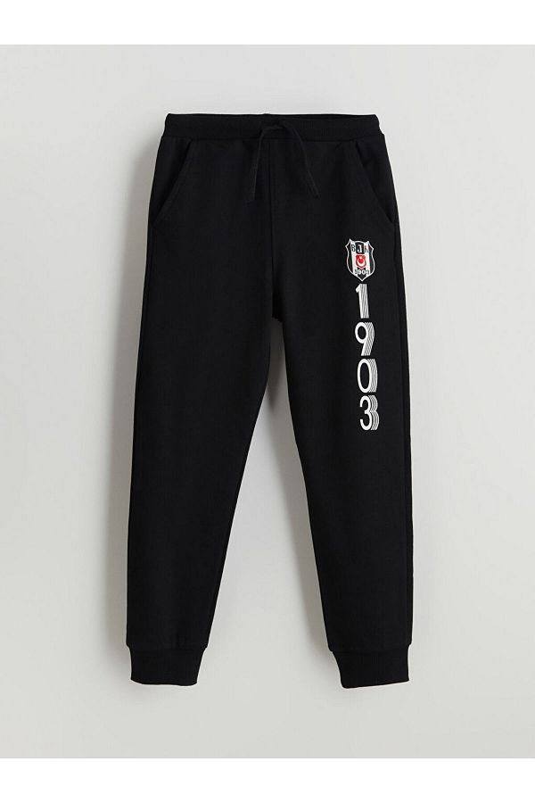 LC Waikiki-Lcw Printed Boys' Jogger Sweatpants with Elastic Waist 1