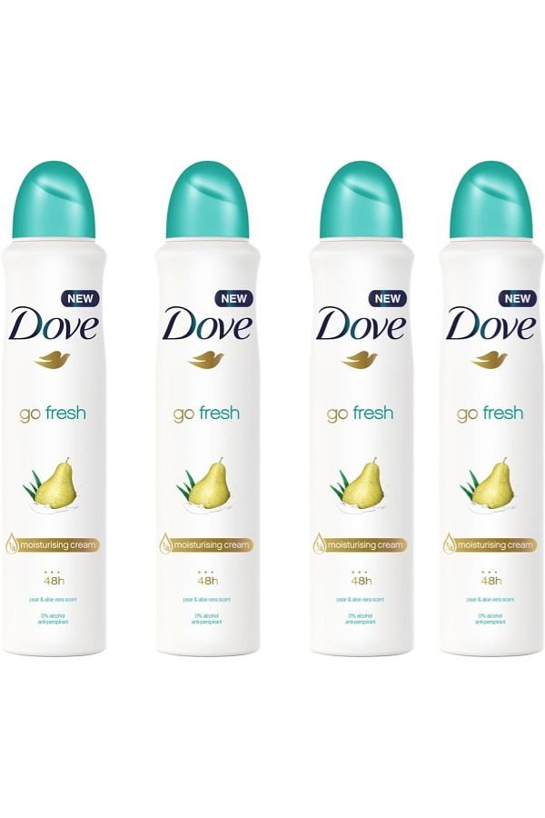 Dove-Go Fresh Pear & Aloe Vera Deodorant Spray - 150 ml X 4 1