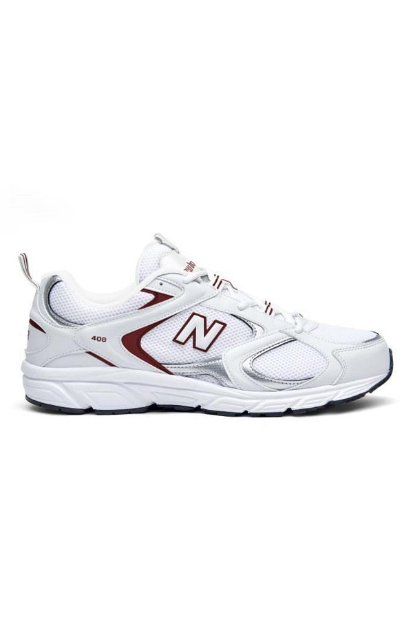 New Balance-408 Lifestyle Ml408Wr White & Red Unisex Daily Sports Shoes 1