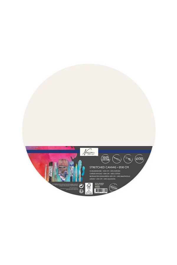 Nassau fine art-Round painting canvas 30 cm Nassau Fine Art 1