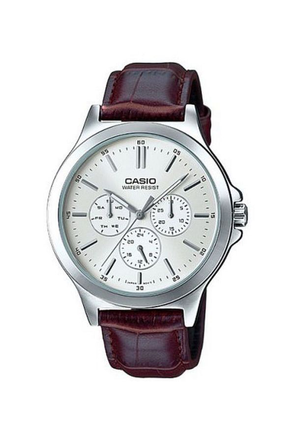 Casio-Casio Enticer Analog Watch for Men MTP-V300L-7AUDF - 47 mm - Brown 1