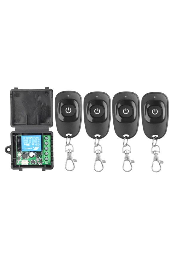 Choice-4Remote 1 Receiver 433Mhz Universal Wireless Remote Control Switch DC 12V 1CH Relay Receiver Module 1