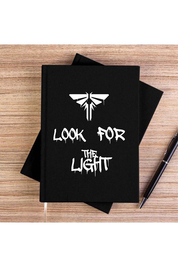 Z zepplin-The Last of Us Look for the Light Black Canvas Notebook 1
