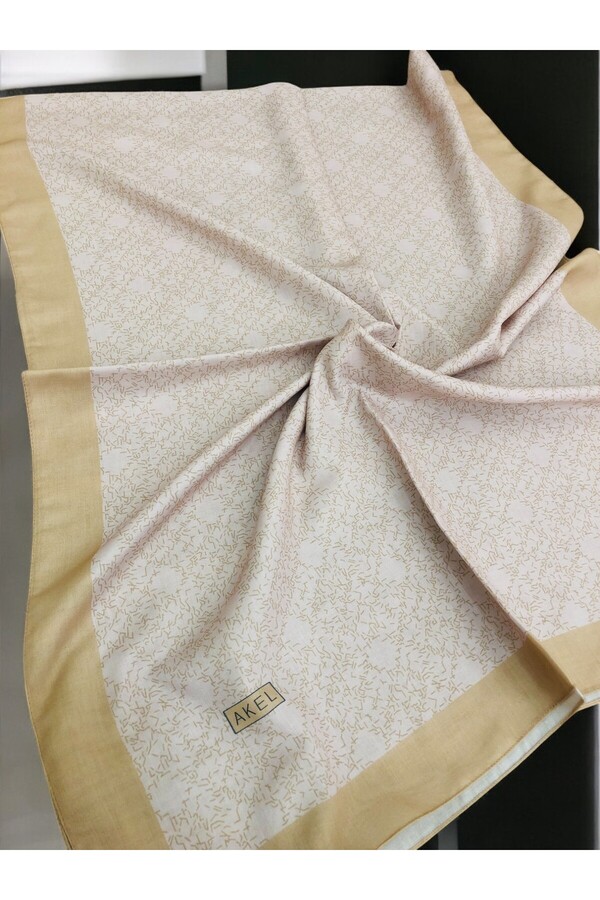 Akel-Patterned Polyester Shawl Pattern-3 1
