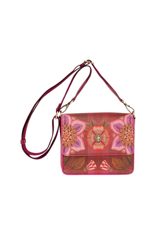 Pip Studio-Fenna crossbody bag, Red, 19x6x16 cm, Flores Felices collection, Pip Studio 1