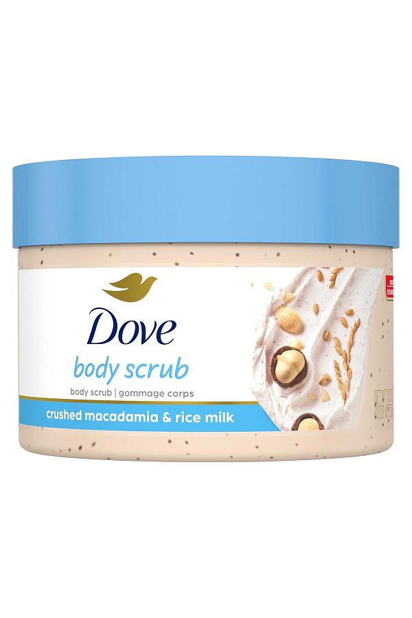 Dove-Scrub Macadamia & Rice Milk Reveals Visibly Smoother Skin Body Scrub That Nourishes Skin 298 gr 1