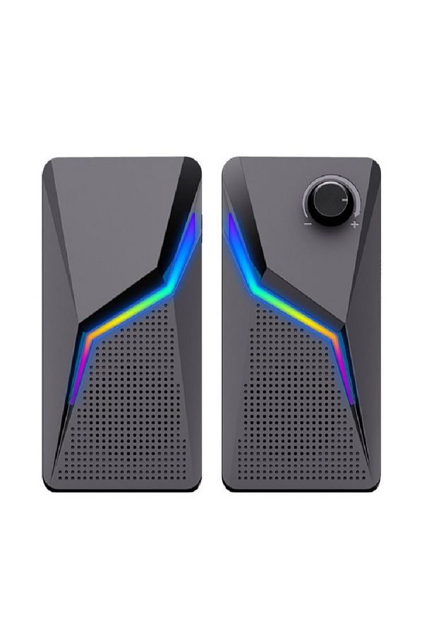 FlashHawk-RGB Desktop USB PC Speaker,Wired Stereo Sound Speaker for Computer Notebook 1