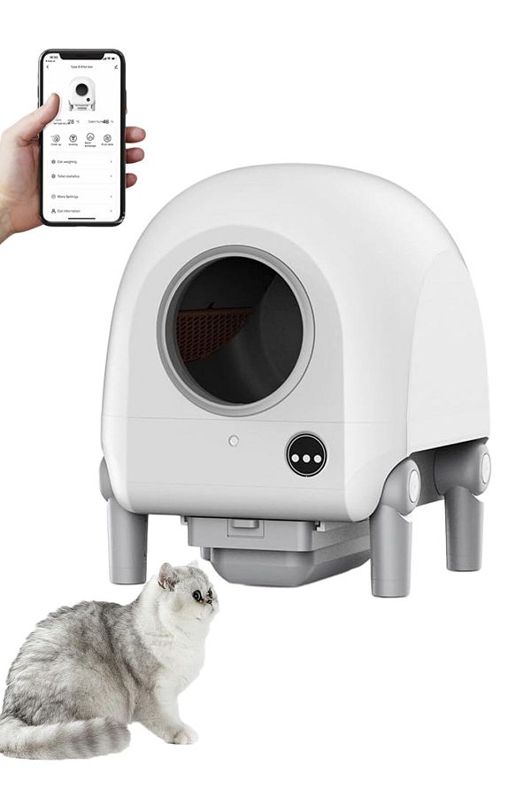 KidLe-Extra Large Automatic Cat Litter Box with APP Control Self Cleaning Cat Litter Box 1