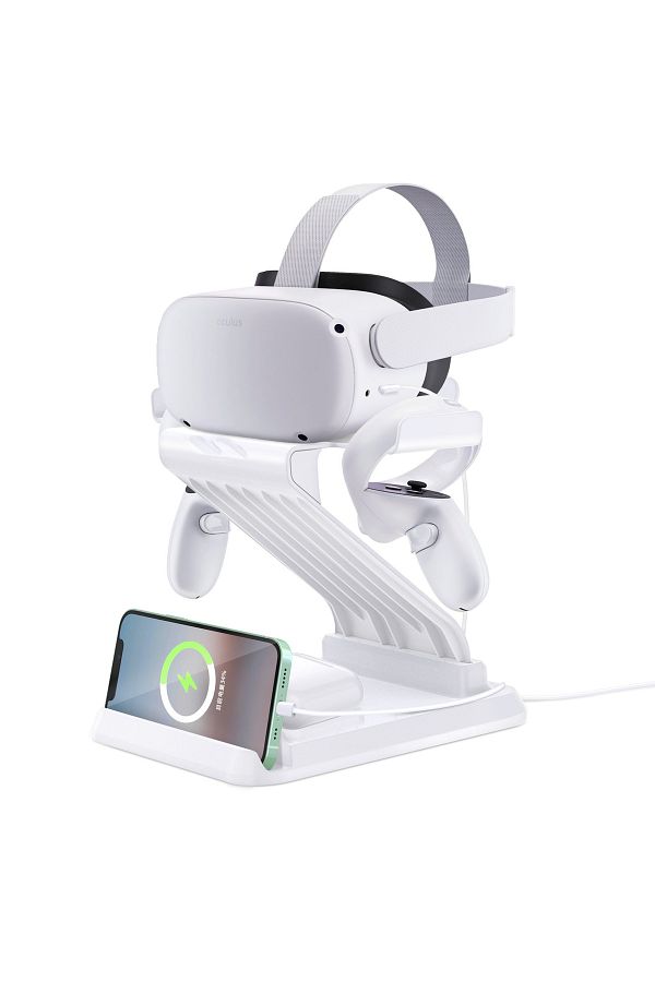 FlashHawk-VR Stand Display Holder with Wireless Charger for Oculus Quest2/Quest 1