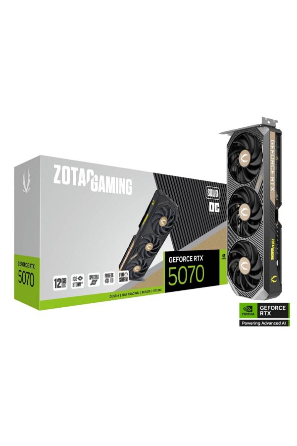Zotac-Geforce Rtx 5070 Solid Oc 12GB GDDR7 Gaming Graphics Card 1