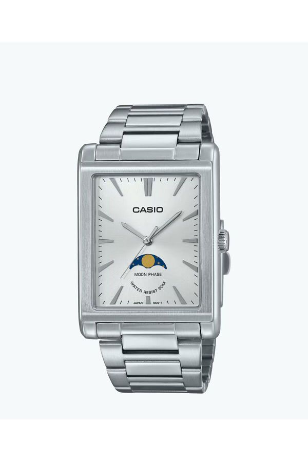 Casio-Casio Men's White Dial Analog Watch - MTP-M105D-7AVDF 1