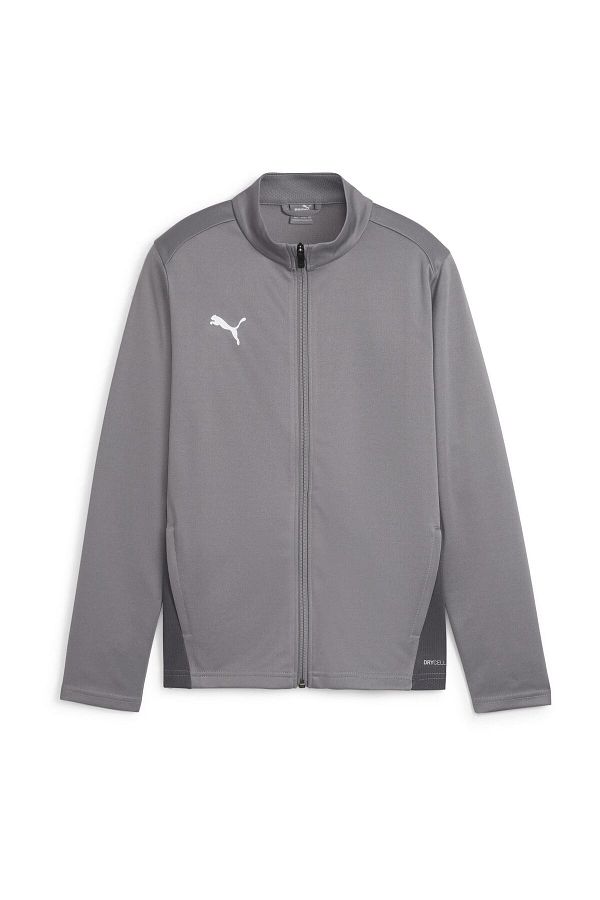 Puma-Sportovní bundy, běžné, s dlouhým rukávem, límec, dlouhá bunda, hladké, kapsa na zip, celý zip 1