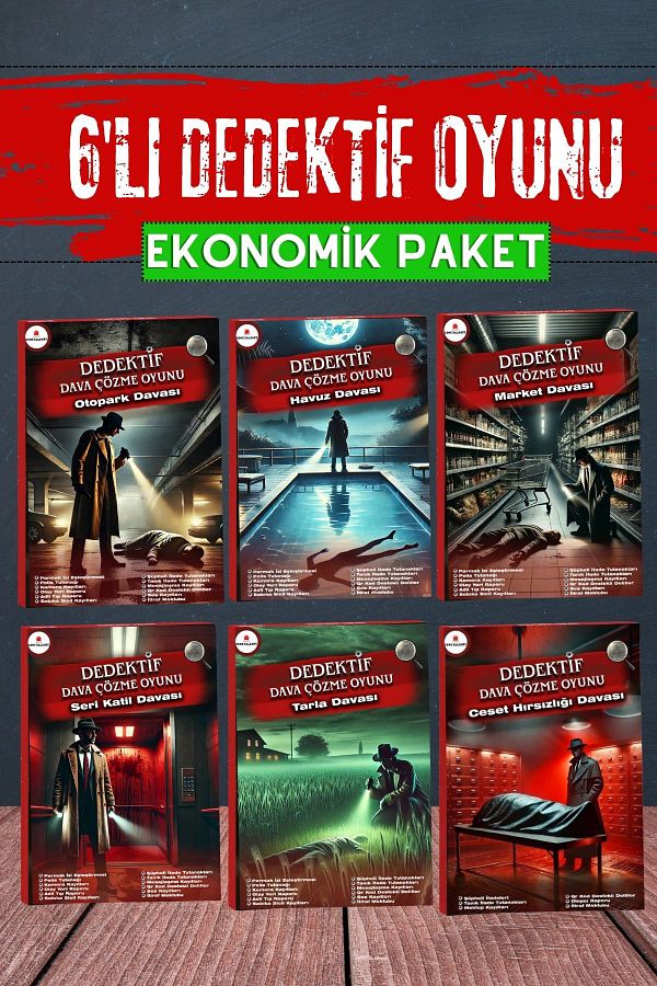 GameBulance-Pack of 6 Cases Solving Murder, Detective Game - Case Solving Game - Who Is the Killer Finding Game 1
