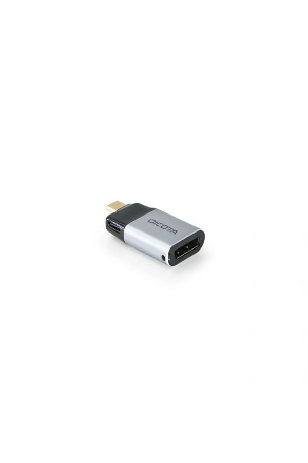 Dicota-| D32046-USB-C to Display Port Mini Adapter with PD (8k/100W)|Gray 1