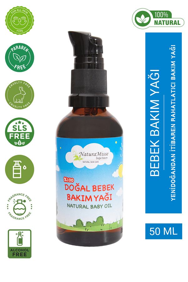 NaturaMisse-Natural Baby Care Oil Moisturizing Relaxing Effective Care Oil with Pure Natural Clean Content 1