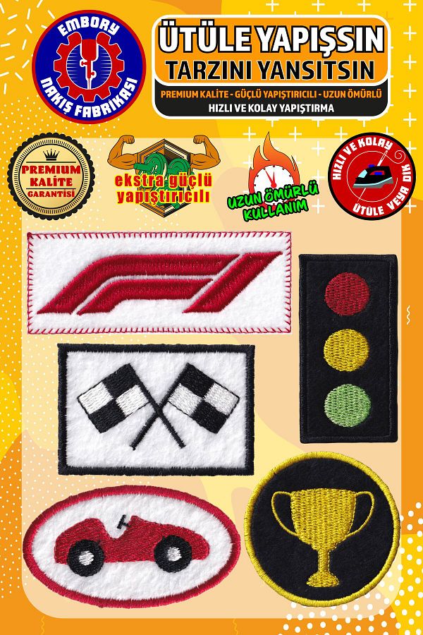 Embory-Adhesive Rigging Patch Set F1 Formula (5 Pieces) Applied with Uterr 1