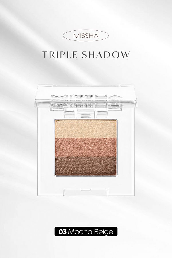 Missha-Triple Shadow No.3 - Soft Texture, 3-Color Eye Shadow (Mocha Beige) 1