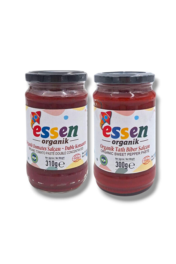 Essen Organik Organik Bebek Domates ve Biber Salça Seti