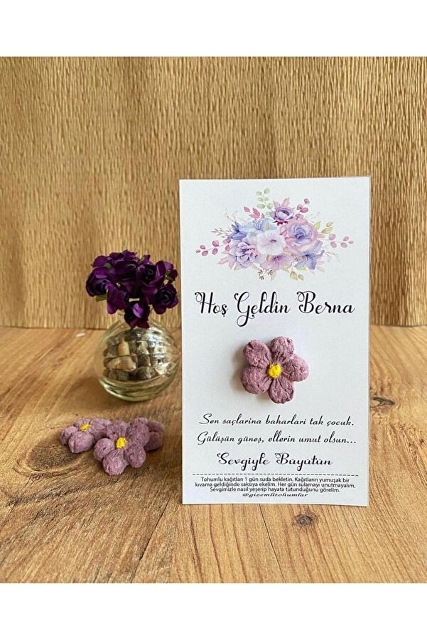 gizemli tohumlar Tohumlu Kart 50 Adet Doğum Günü