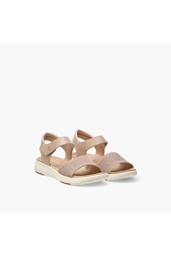Le Confort-Textured Sandals with Hook and Loop Closure 1