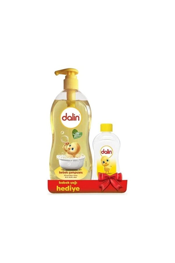 Dalin Bebek Şampuan 700 Ml + Nem Koruma Bebek Yağı 100 Ml Hediye