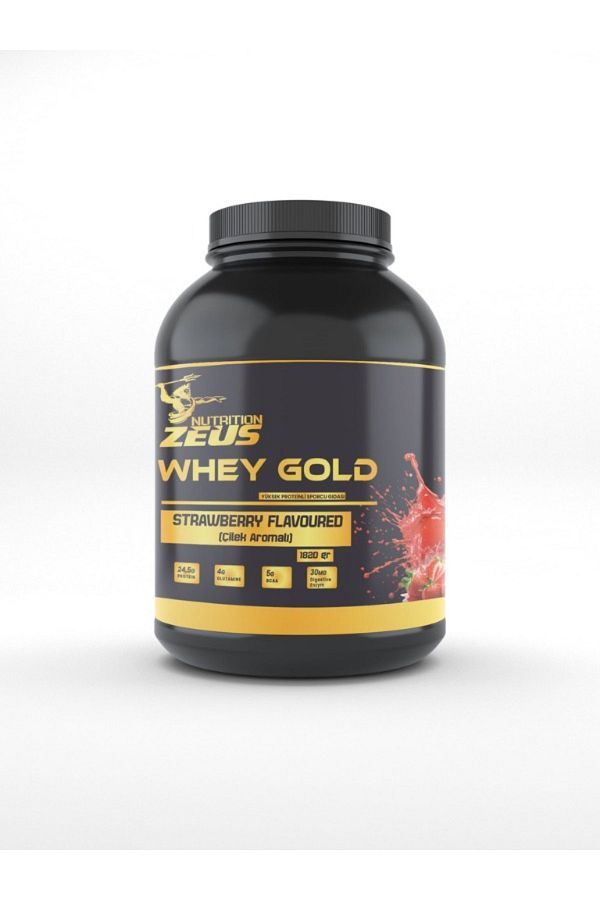 ZEUSNUTRITION-Zeus Nutrition Whey Gold Wpc70 1820 Gr Flavoured - Strawberry 1