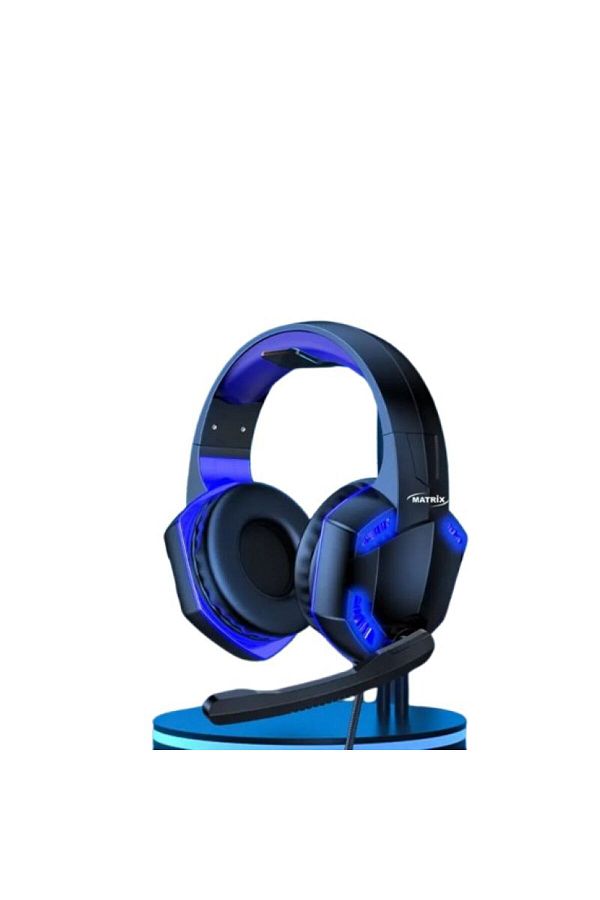 Matrix-Gaming Headsets with LED Light Effect - Black - M-730 1