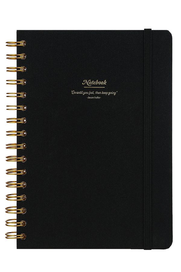 Victoria's Journals-Canvas Spirilli Hard Cover Notebook A5 160 Sheets 100g Ruled 1