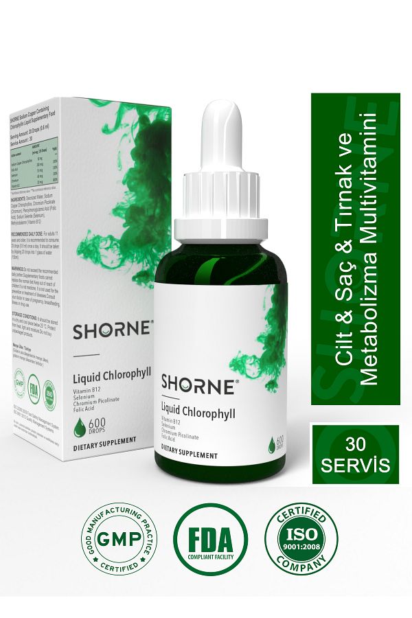 Shorne-Liquid Chlorophyll and Folic Acid - Chrome Picolinate, Selenium andVitaminB12MultivitaminFood Supplement 1