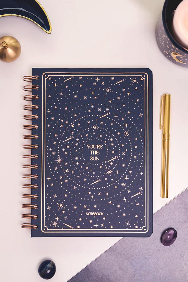 Matt Notebook-Bullet Journal Edition A5 15X21 cm Spiral Dotted Undated Notepad Stars 1