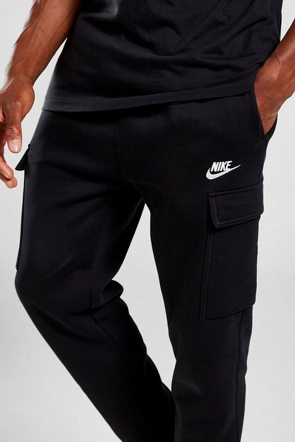 Nike-Sportswear Clup Fleece Cotton Black Men's Cargo Sweatpants 1
