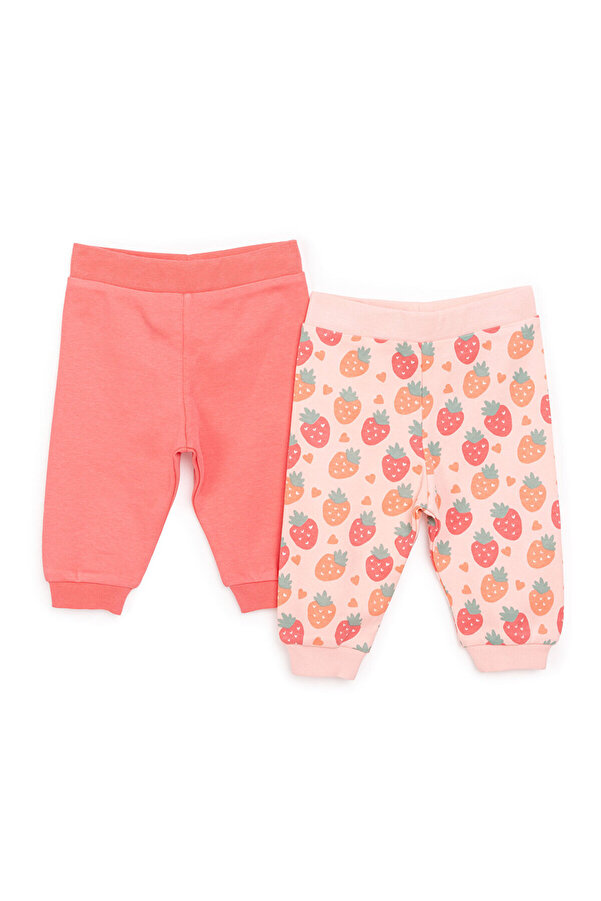 ebebek Hello Baby HelloBaby Basic Kız Çilek Desenli 2li Patiksiz Alt Kız Bebek