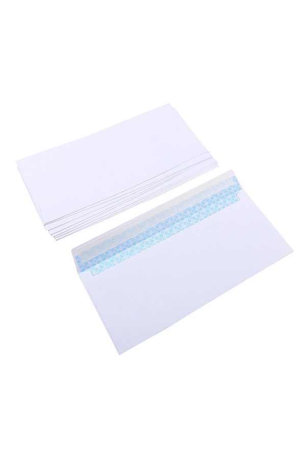 Choice-50pcs 10-100Pcs Windowless white envelope 10 # Secure Business Envelope Can hold A4 paper Bill invoi 1