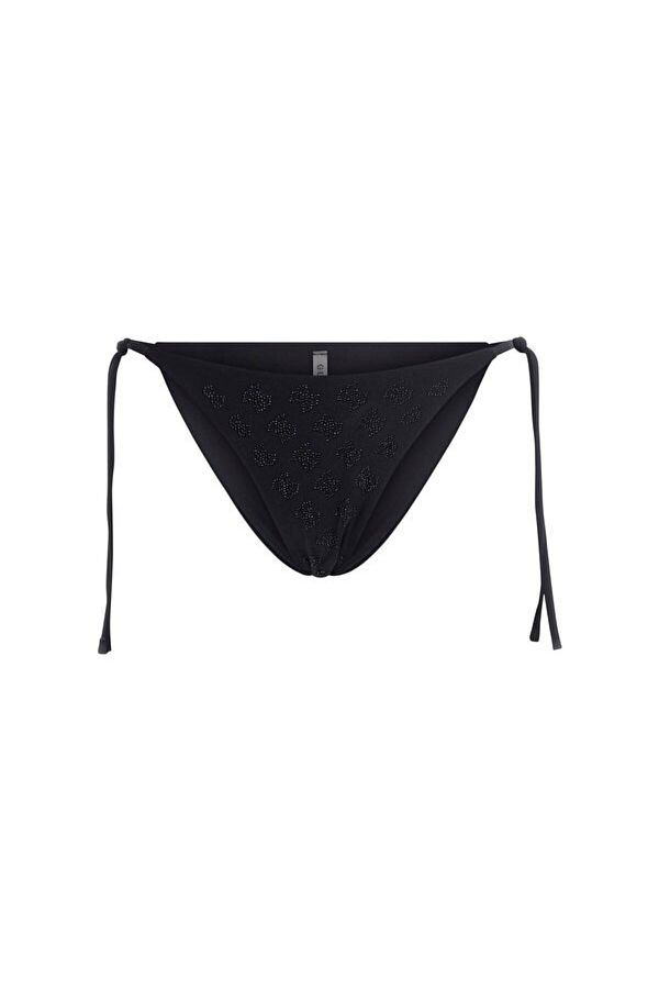 Guess-4G RHINESTONE STRING BRIEF Bikini de femei negru E5GO11MC040-JBLK 1