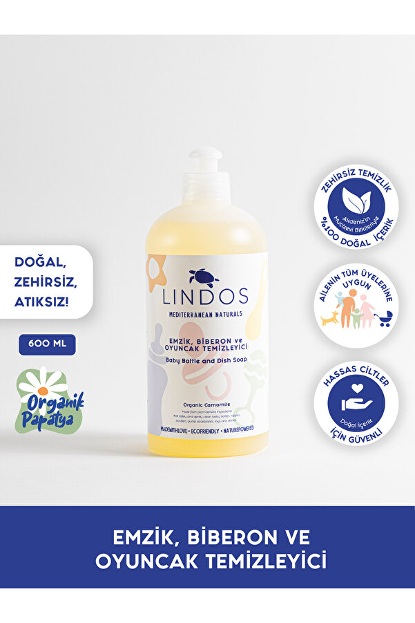 Lindos Emzik Biberon ve Oyuncak Temizleyici - 600 ml