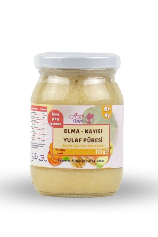 AşçıAnne Aşçı Anne Elmalı-Kayısılı-Yulaflı Püre