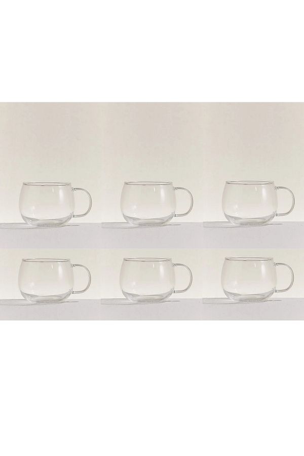 Paşabahçe-D00006 Lite Borosilicate 6-Piece Mug Set with Handle 410 Cc 1