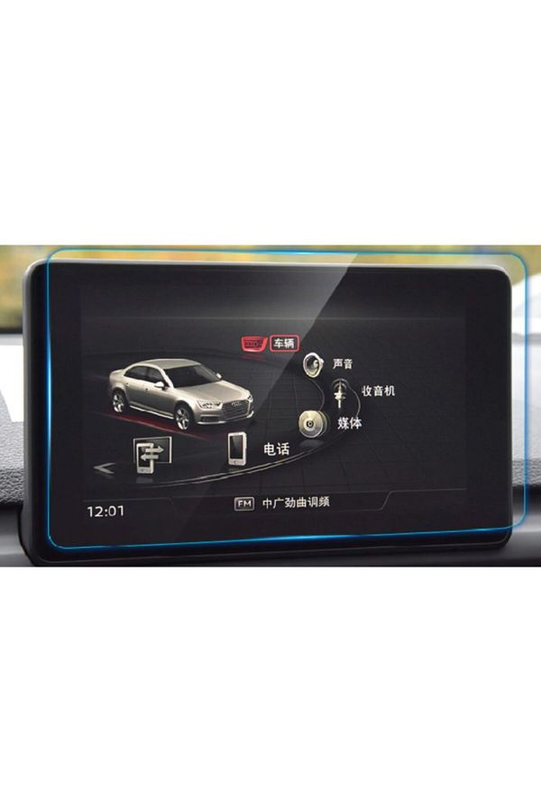 Techmaster-Audi A4 A5 2020 Navigation Tempered Screen Protector 1