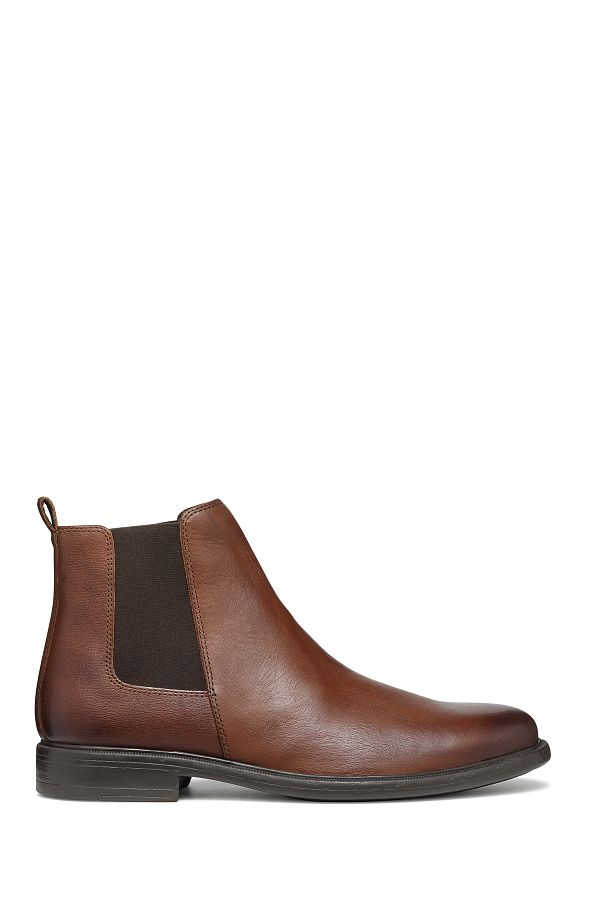 Geox-Men's Brown Terence Leather Chelsea Boots U467Hd00047C6003 1
