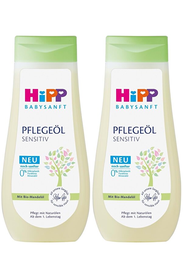 Hipp Babysanft Bebek Bakım Yağı/Pelegeöl Sensıtıv 200ML (2 Li Set)
