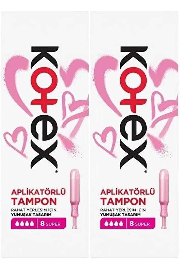 Kotex-Super 16Pcs (2Pk*8) Bumper Set with Applicator 1