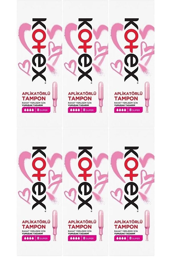 Kotex-Super 48 Li Applicator Buffer 6Pk Set 1